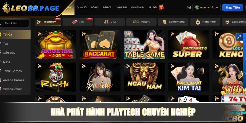 Nhà phát hành Playtech chuyên nghiệp