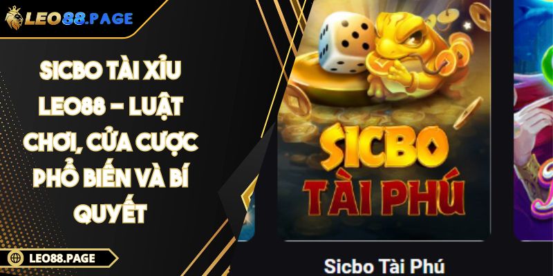 Sicbo Tài Xỉu